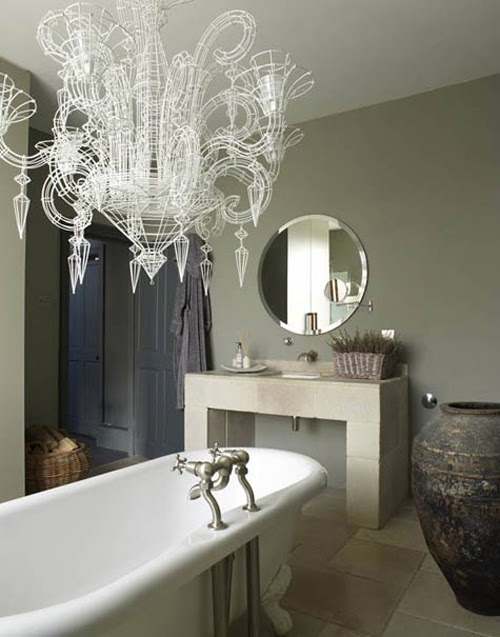 Abigail Ahern bathroom paint Dulux Dusted Moss