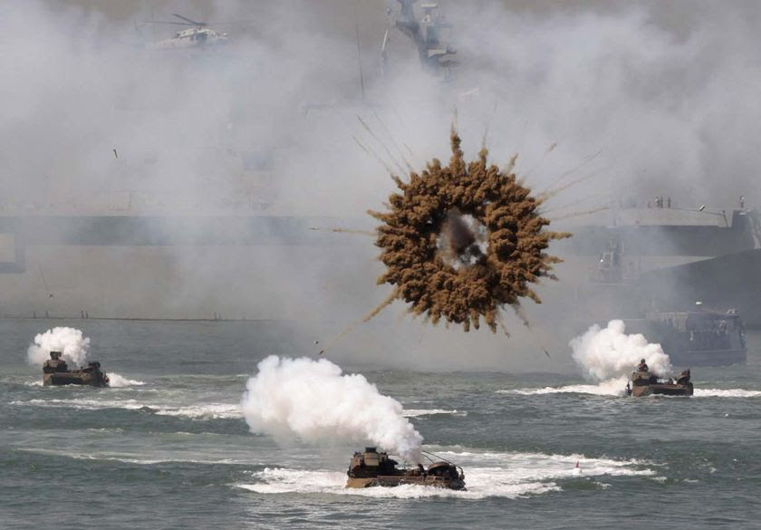 the north korean army. With the North Korean army