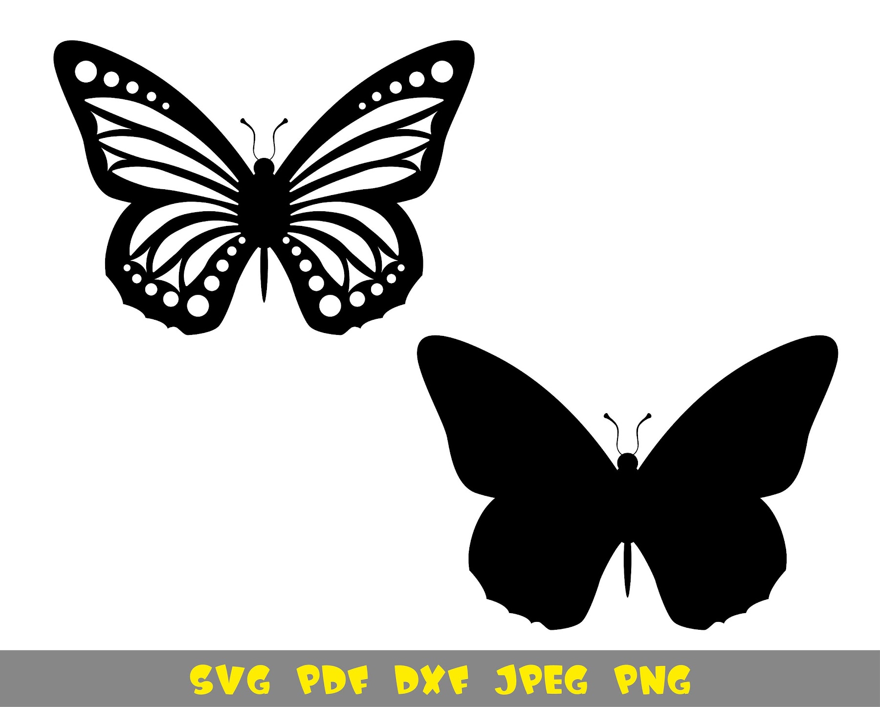 Download Free 71 Butterfly Svg Simple SVG PNG EPS DXF File for Cricut, Silhouette and Other Machine