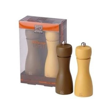 Peugeot 2/23072 Ensemble moulin à sel et à poivre en bois de hêtre 15 cm (Orange/marron) (Import Allemagne) Peugeot 2/23072 Ensemble moulin à sel et à poivre en bois de hêtre 15 cm (Orange/marron) (Import Allemagne)