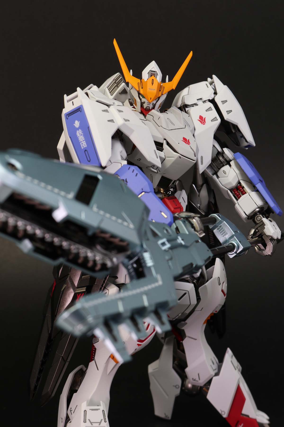 Mg ガンダムバルバトス 1 100 拡張パーツセット 第1 第６形態 プレミアムバンダイ 鉄血のオルフェンズ 改修塗装済み完成品 Mu Laファクトリー ガンプラ製作代行