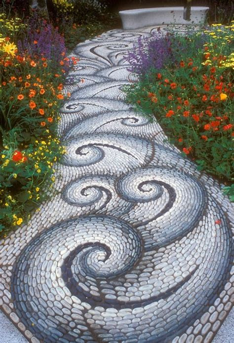 · frankincense (a priestly gift, something spiritual): DIY Spiral Rock Pebble Mosaic Path I Wish to Have