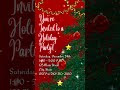 Christmas Party Invitation Template
