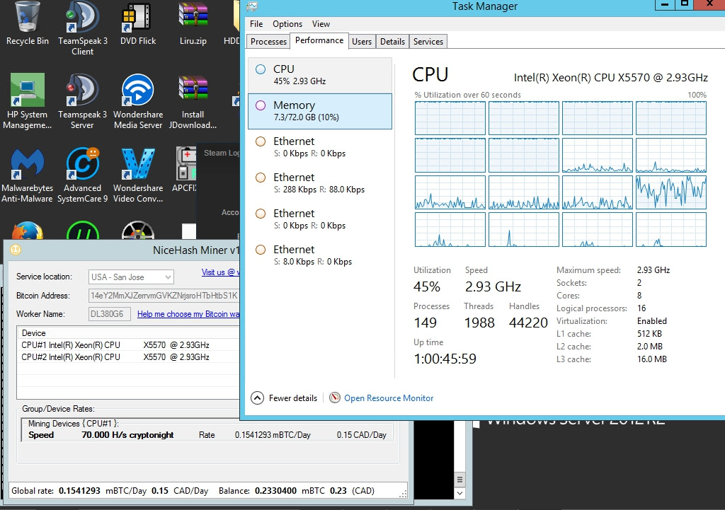 How To Mine 1 Bitcoin Per Day Cpu Mining With Multiple Processors - 