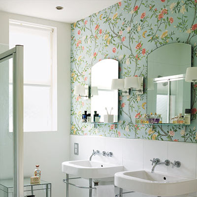 popular wallpapers for bathrooms 2017  Grasscloth Wallpaper