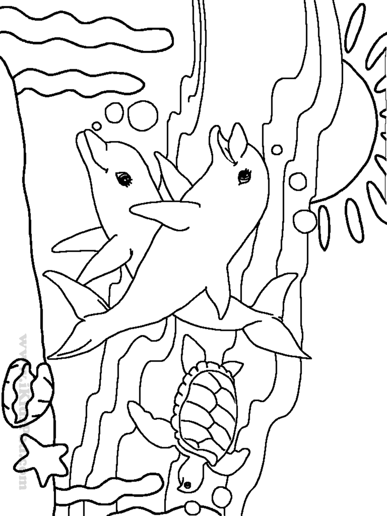 sea animal coloring pages to download and print for free