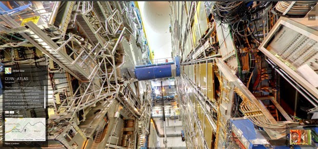Street View traz passeio virtual pelo acelerador de partículas do Cern (Foto: Divulgação/Google)