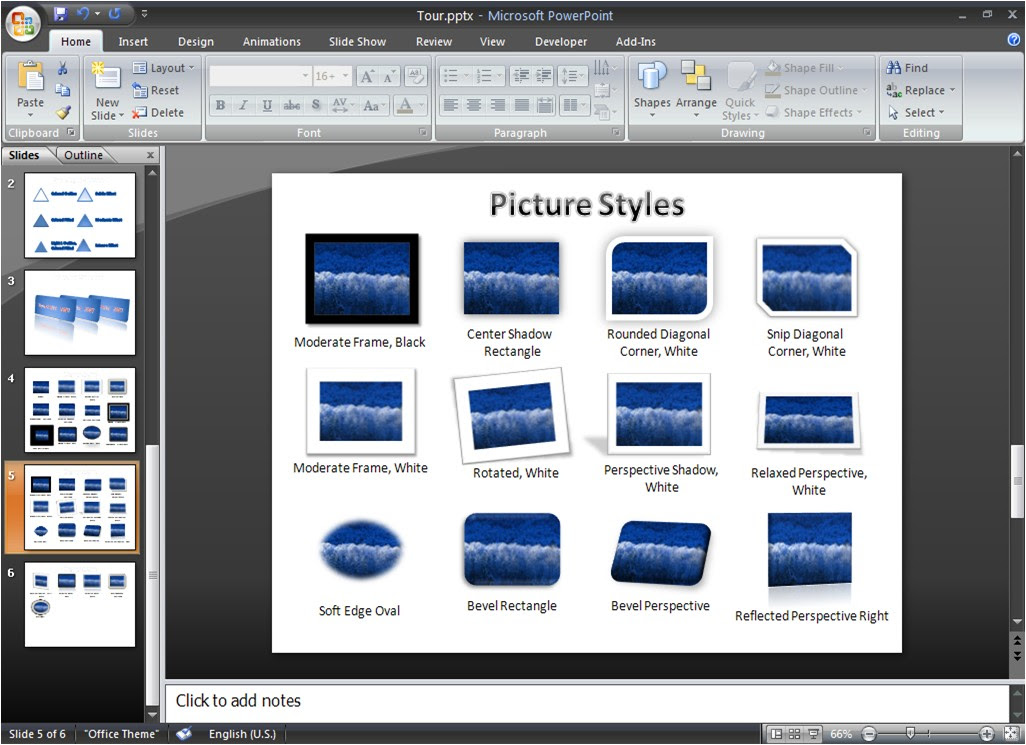 Powerpoint Heaven The Power To Animate Microsoft Office Powerpoint 07 Visual Tour Officeart Effects On Shapes And Images