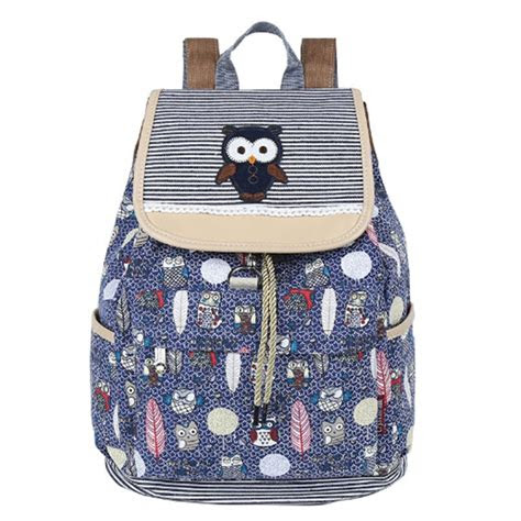 cute owl backpack teenage girls virtue bags