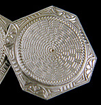 Jazzy Art Deco cufflinks. (J9236)