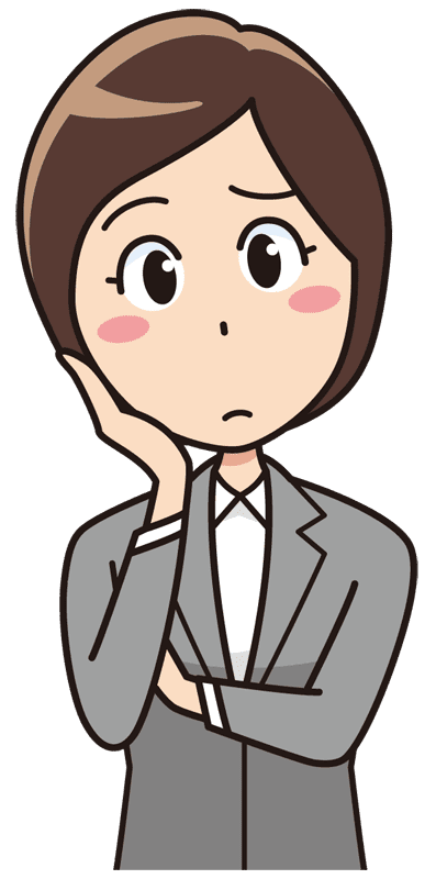 考えるolさん 無料イラスト素材 イラスト素材図鑑