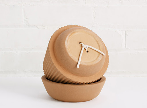 Pleated Planter self wicking