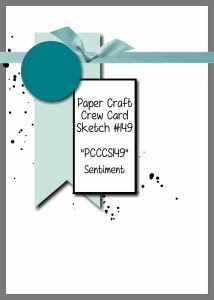 Paper Craft Crew Card Sketch 149. #stampinup #papercraftcrew