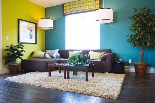 Colorful Modern casual living room