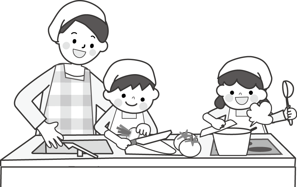 料理 お手伝いのイラスト 挿絵 無料イラスト フリー素材