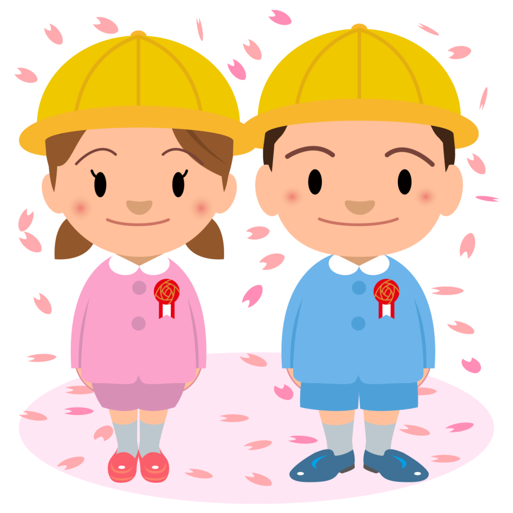 商用フリー 無料イラスト 4月 保育園 幼稚園入園式 桜 Kindergarten Nyugaku010 商用ok フリー素材集 ナイスなイラスト