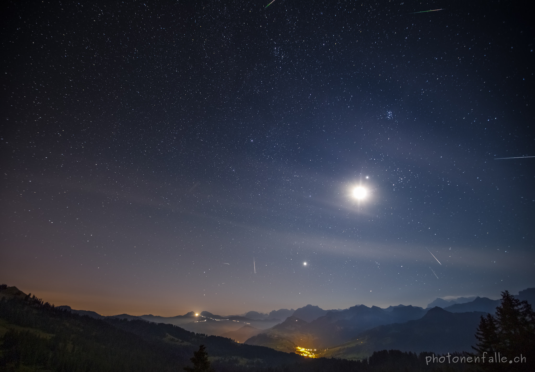 Perseiden auf dem Ibergeregg Pass | Photonenfalle