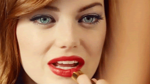Image result for trying to put makeup gif