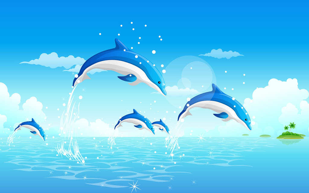 イルカ イラスト 綺麗