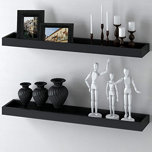 black floating shelves b&m