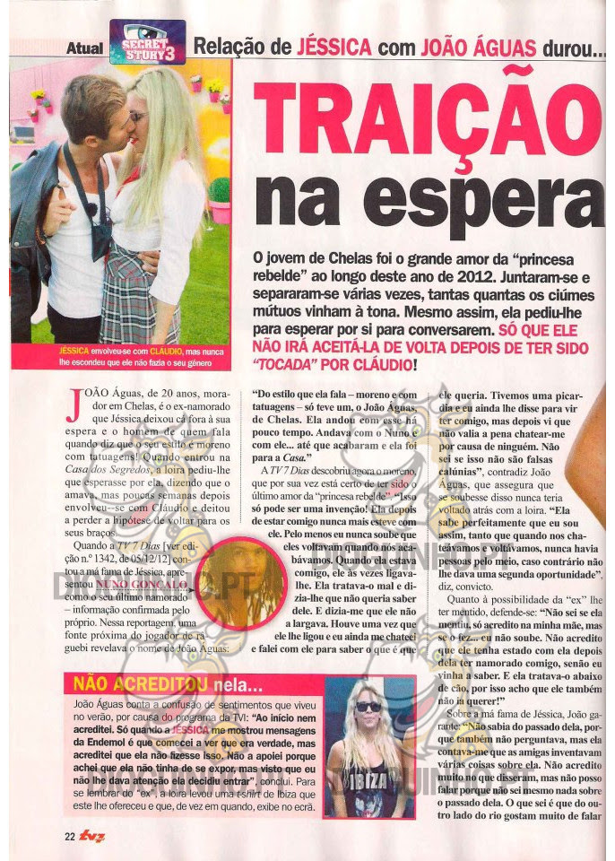 Jéssica traiu o namorado com o Claudio