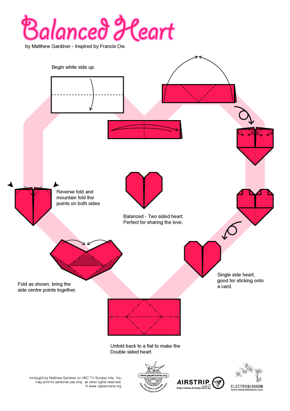  simple origami paper heart instructions how to make a heart with paper 