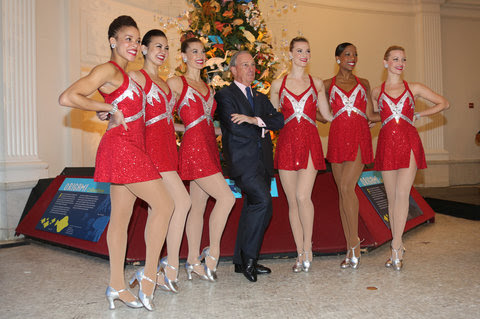 Mayor Michael R. Bloomberg danced with the Rockettes at the American Museum of Natural History on Monday.