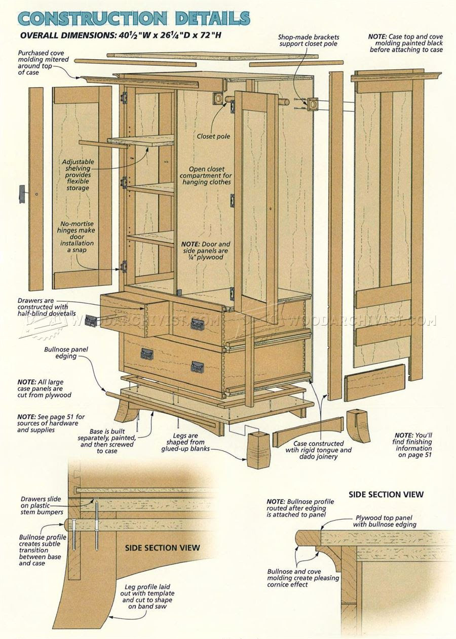 armoire furniture plans Roselawnlutheran