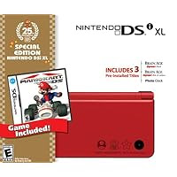 Nintendo DSi XL Red Bundle with Mario Kart