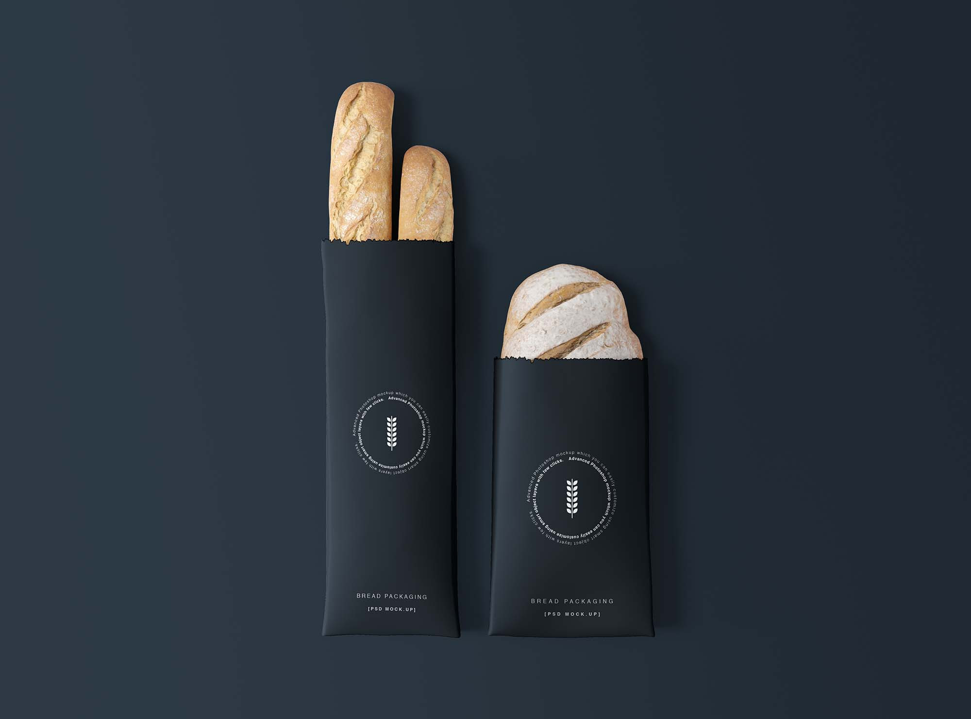 Download Free Bread Packaging Mockup (PSD)