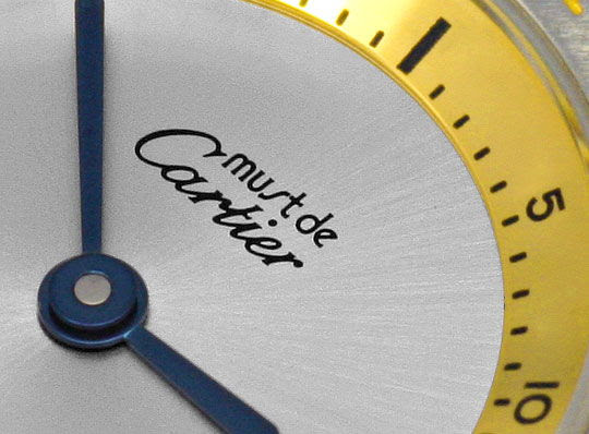 Original-Foto 3, CARTIER 21 MUST DE CARTIER, MONTRE 21, HERREN STAHLGOLD, U2049