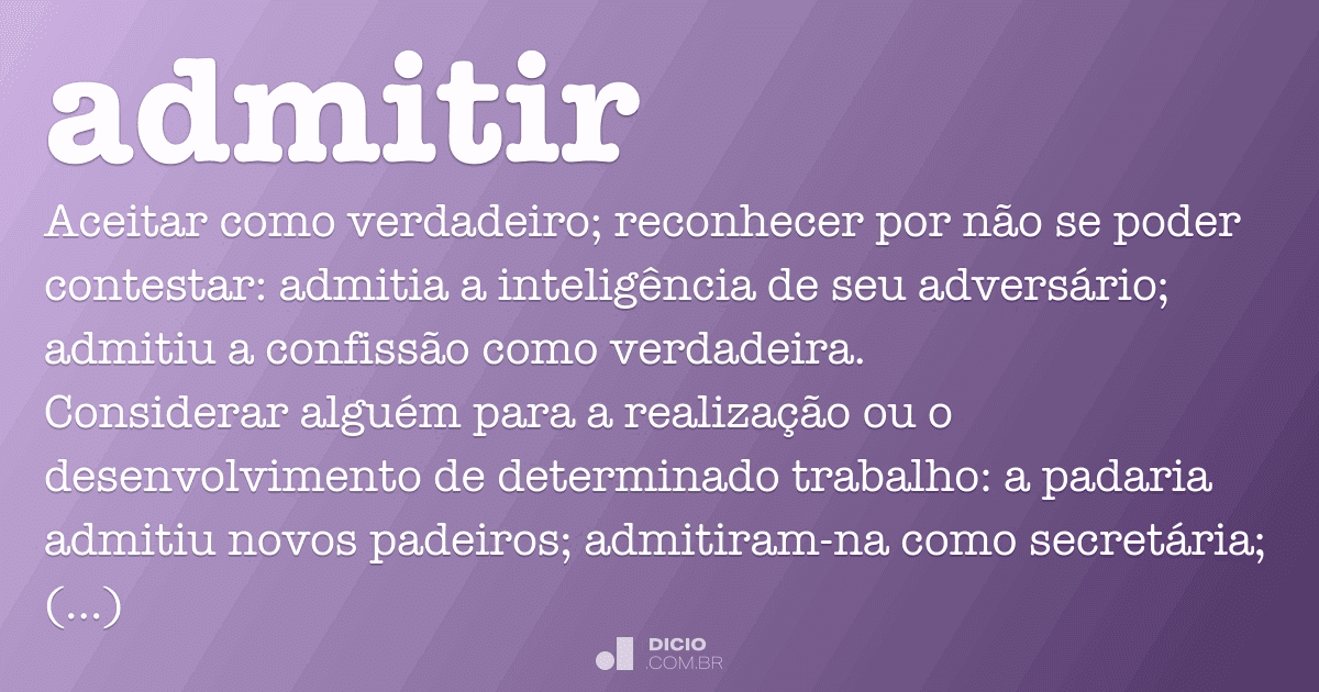Admitir sinonimo
