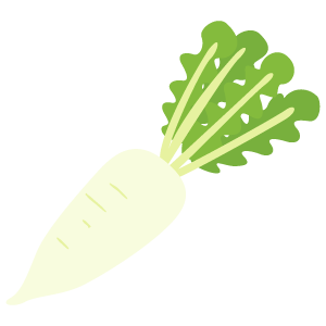 大根のイラスト3 花 植物イラスト Flode Illustration フロデイラスト