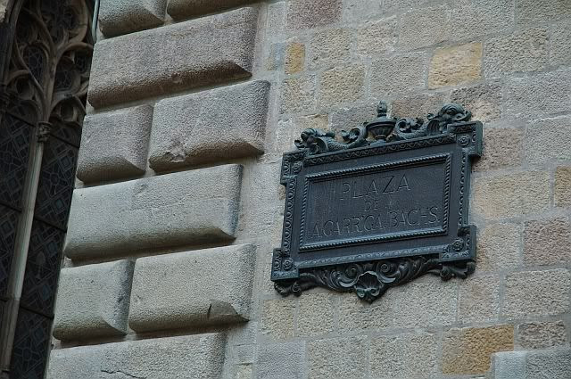 Plaza de A. Garriga Bachs at Barri Gotic Barcelona