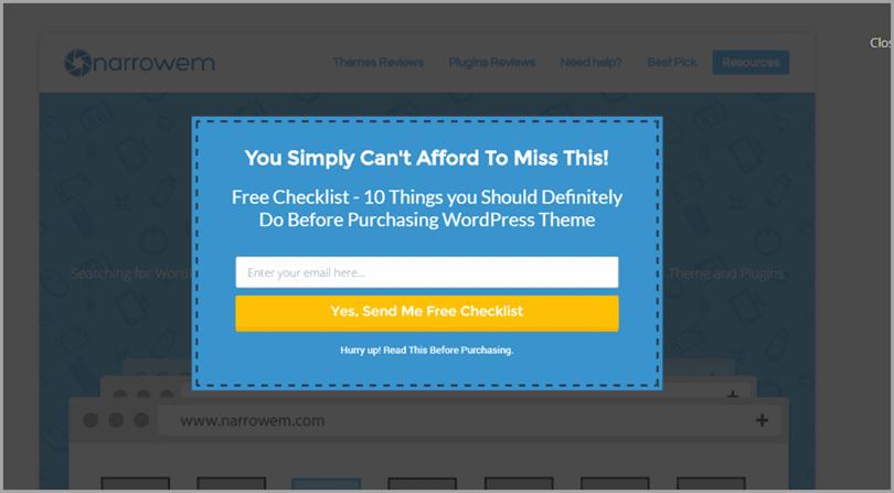 ConvertPlug for increasing email subscription for content marketing tools