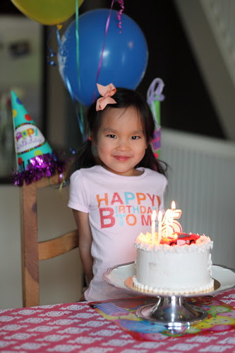 The birthday girl is FIVE!
