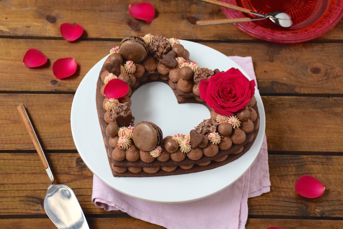 Gateau Chiffre Coeur Chocolat Carambars De La St Valentin Anneso Fashioncooking