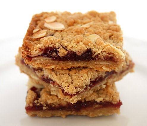 almond jam bars