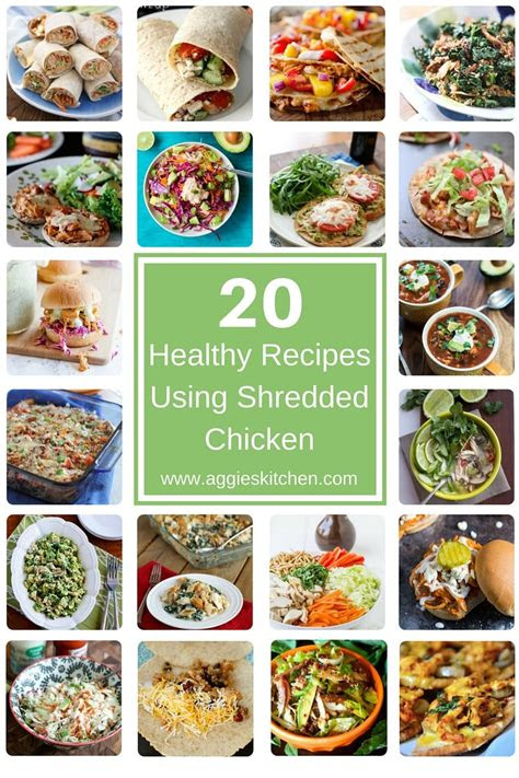 healthy recipes shredded chicken bloggers