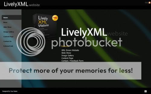 The Lively XML Website is full customizable website