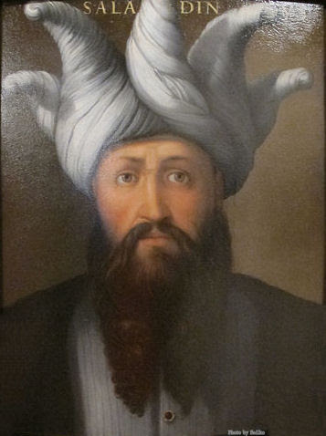 Painting of Saladin by Cristofano dell'Altissimo
