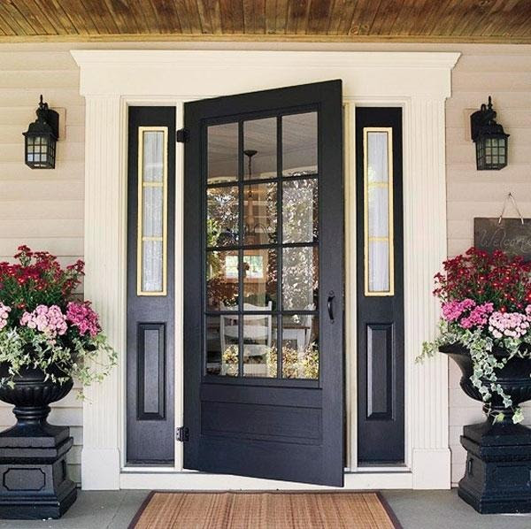 Front door black