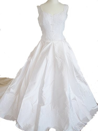 Alfred Angelo White Wedding Gown Dress, Size 12, Fl37