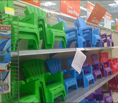 Kids' adirondack chairs at Walmart $4.97 | School | Pinterest
