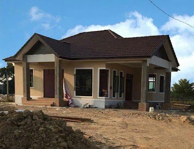 Pelan Rumah Banglo Setingkat 6 Bilik