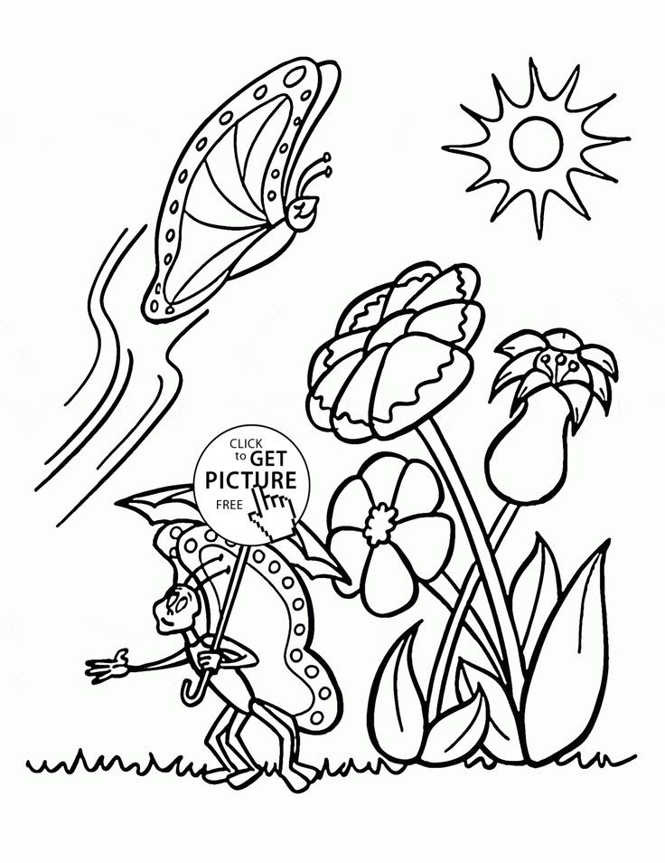 Download Spring Coloring Pages For Kids at GetDrawings | Free download