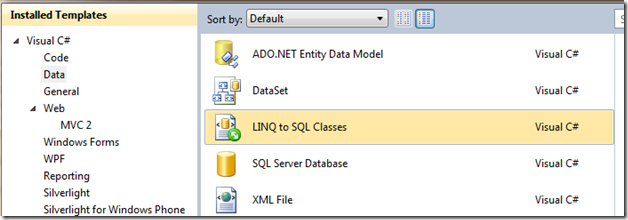 Linqtosqlclasses
