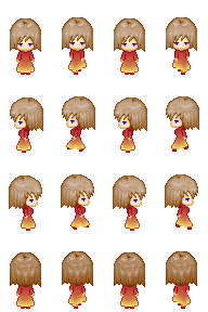 Xpキャラチップ０４ 女の子０３