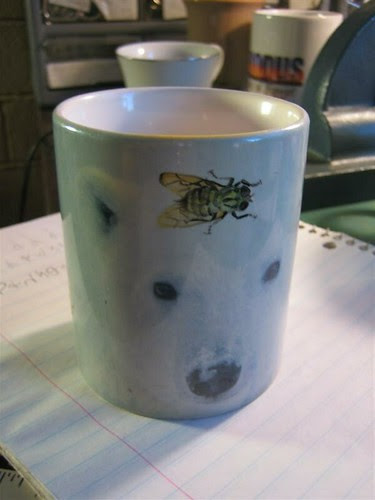 Flies on the Polar Bear Mug