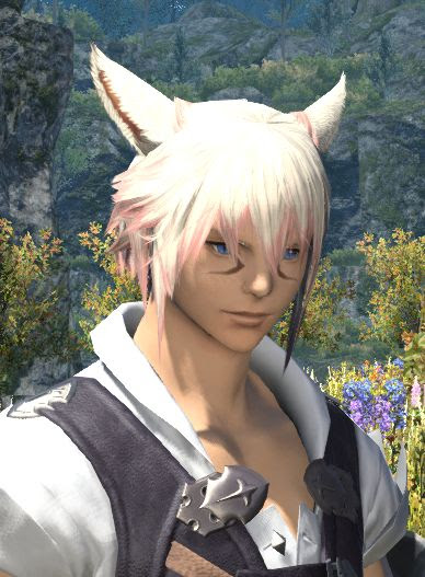 新生ff14のキャラメイク試行錯誤 その9 ミコッテ 男子 メッシュ編 雨の音が好き